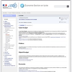 Économie - Économie Gestion en lycée
