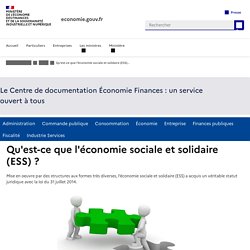 CEDEF - Qu'est-ce que l'économie sociale et solidaire ?