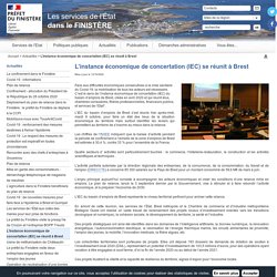 L’instance économique de concertation (IEC) se réunit à Brest / Actualités / Accueil - Les services de l'État dans le FINISTÈRE