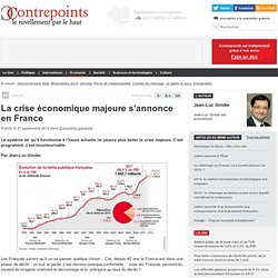 La crise économique majeure s’annonce en France