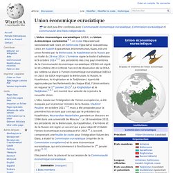 Union économique eurasiatique