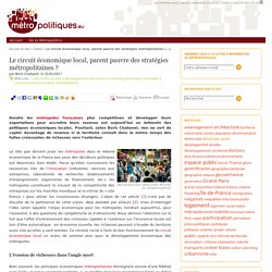 Le circuit économique local, parent pauvre des stratégies métropolitaines