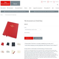 The Economist 2017 Desk Diary – The Economist Store