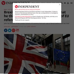 Brexit: Top UK economist reveals what he thinks will happen next in wake of EU referendum vote