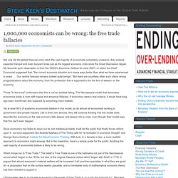 1,000,000 economists can be wrong: the free trade fallacies