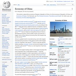 Economy of China - Wikipedia