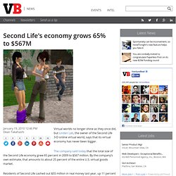 Second Life’s economy grows 65% to $567M