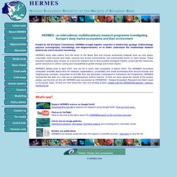 HERMES: Hotspot Ecosystem Research on the Margins of European Seas