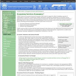 Ecosystem Services and Economics