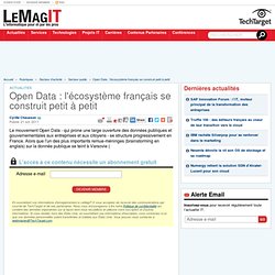 Open Data : l'éco-système français se construit petit à petit