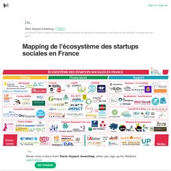 Mapping de l’écosystème des startups sociales en France