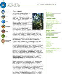The Environmental Literacy Council - Ecosystems