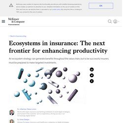 Ecosystems in insurance: The next frontier for enhancing productivity