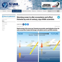 Warming ocean to alter ecosystems and affect fisheries by end of century, says NIWA scientists