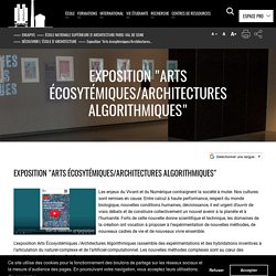 Exposition "Arts écosytémiques/Architectures algorithmiques"