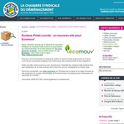Ecotaxe Poids Lourds : un nouveau site pour Ecomouv'