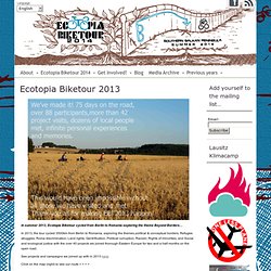 Ecotopia Biketour 2013