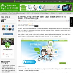 Ecowizz, solution d'économies d'énergie