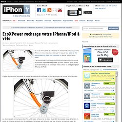EcoXPower recharge votre iPhone/iPod à vélo