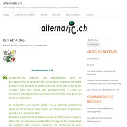 EcrireEnPictos – alternatic.ch