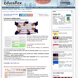 L'écriture collaborative