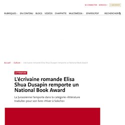 L'écrivaine romande Elisa Shua Dusapin remporte un National Book Award