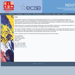 ECSB - European Council for Small Business and Entrepreneurship