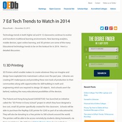 7 Ed Tech Trends to Watch in 2014