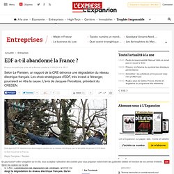 EDF a-t-il abandonné la France ?