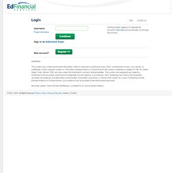 Edfinancial - Manage My Account - Home