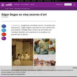 Edgar Degas en cinq oeuvres d'art
