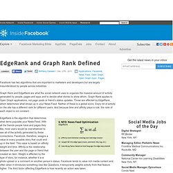 EdgeRank and Graph Rank Defined