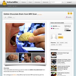 Edible Chocolate Brain from MRI Scan