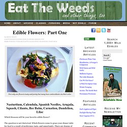 Edible Flowers: Part One