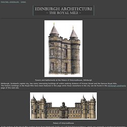 Edinburgh Architecture - The Royal Mile