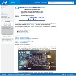 Edison Boards — Flashing Intel® Edison (wired) - Windows*