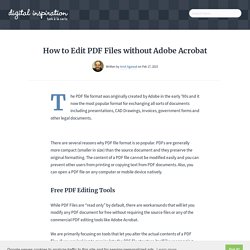 How to Edit PDF Files - Free Tools for Modifying PDFs