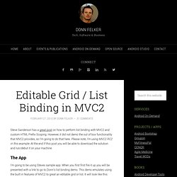 Editable Grid / List Binding in MVC2 « this.Reflect()