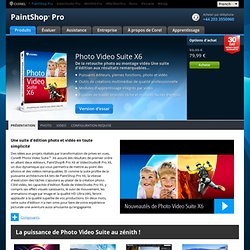 Photo and video-editing software – Corel Photo Video Suite X6