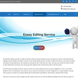 Essay Editing Service - Fast & Affordable