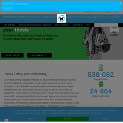 Thesis Editing Service