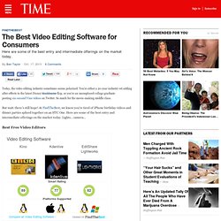 The Best Video Editing Software for Consumers