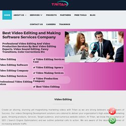 Best Video Editing and Making Software Services Company