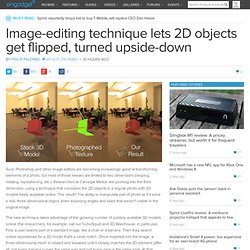 Image-editing technique lets 2D objects get flipped, turned upside-down