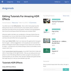 Editing Tutorials For Amazing HDR Effects