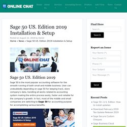 What's new in Sage 50 US. Edition 2019 Installation & Setup