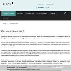 Editions Le Chêne - Qui sommes-nous ?