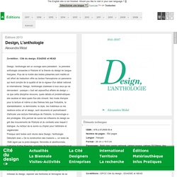 Design, l'anthologie