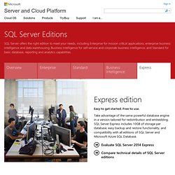 SQL Server Editions-Express