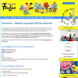 Les Éditions Foulire - Concours – Réalise ta propre BD de Galoche